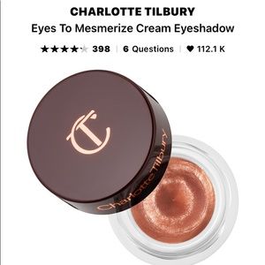 Charlotte Tilbury cream eyeshadow